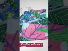 serviette de plage de gaufre