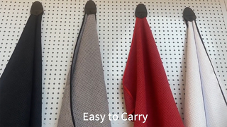 Serviette de golf gaufrée pour garder les clubs propres