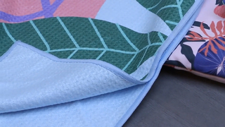 Serviette de plage gaufrée à séchage rapide