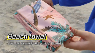 Serviette de plage à séchage rapide de Microfiber