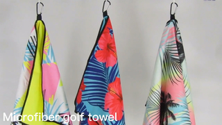 Serviette de golf gaufrée super absorbante à séchage rapide