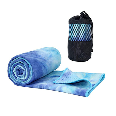 Yoga Mat Cover Towel Yoga Towel de Microfiber de colorant de lien pour le yoga chaud extérieur