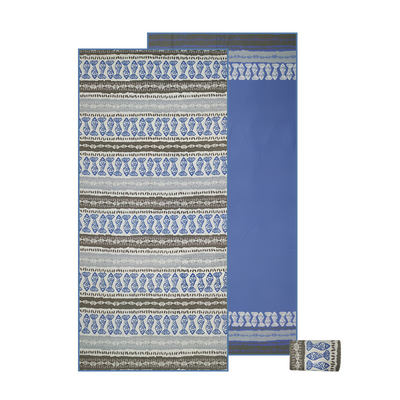 la gaufre de pouce 29x59 tissent la coutume de serviette de plage de Microfiber imprimée