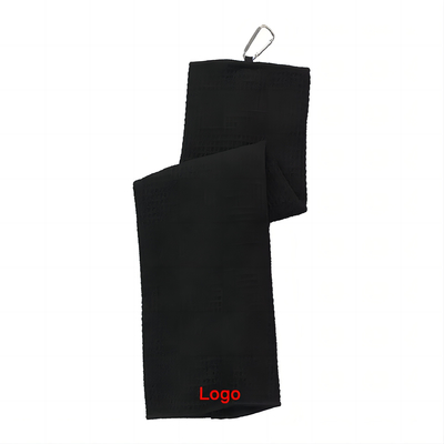 Logo fait sur commande de broderie de serviette de golf de la microfibre 40x60cm avec le sac d'OPP